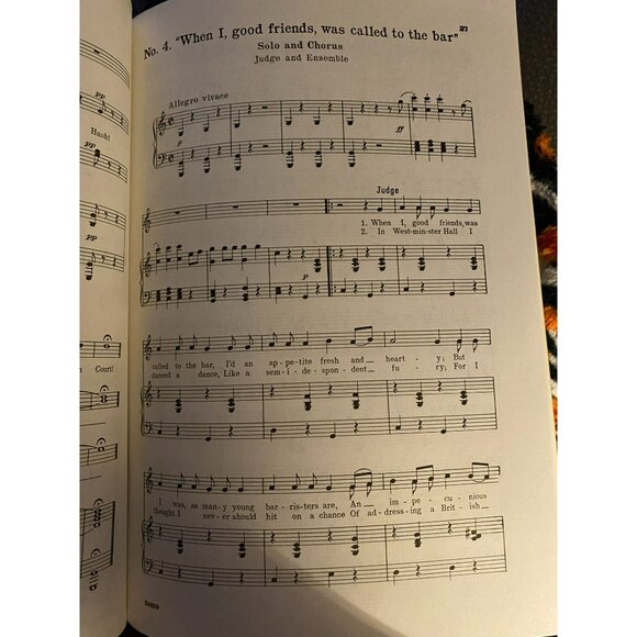 G. Schirmer Edition Of "Trial By Jury" 1941 Musical Score Gilbert and Sullivan - Picture 8 of 11